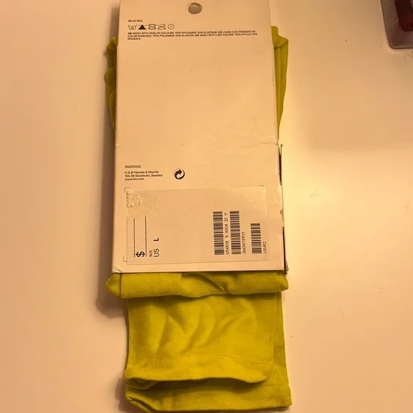 H&M Leggings Lime Green L - Picture 2 of 3